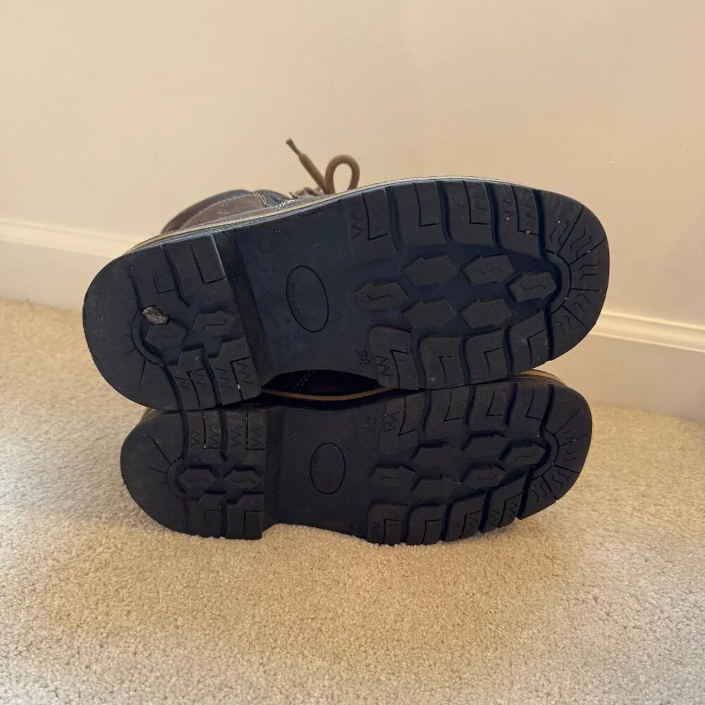 Vintage Steel TipBrown Lace-Up Hiking Boots from Aldo shoes. Womens 7.5 - Picture 5 of 5